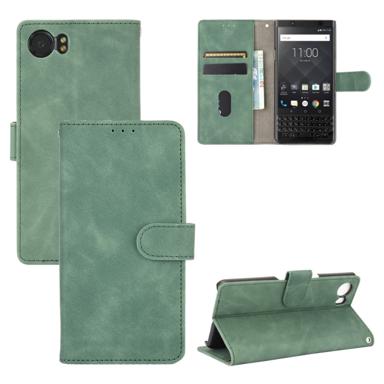 Solid Color Skin Feel Magnetic Buckle Horizontal Flip Calf Texture PU Leather Case with Holder & Card Slots & Wallet, For OnePlus 5T, For BlackBerry KEY2, For OnePlus 6, For BlackBerry Keyone