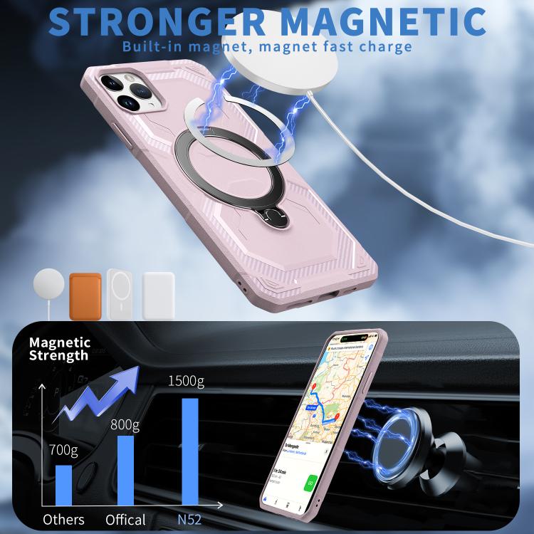 Frosted MagSafe Holder Phone Case, For iPhone 11 Pro, For iPhone XS / X, For iPhone XS Max