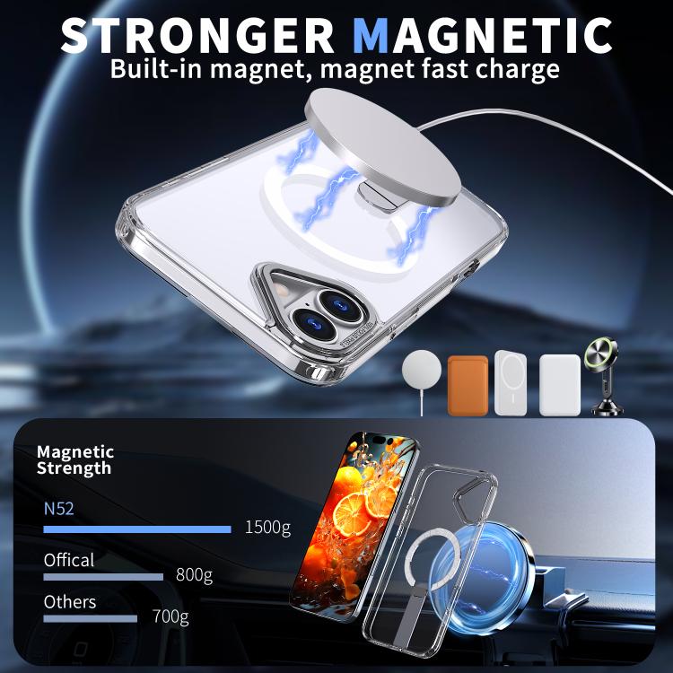 Star Shine Series TPU + PC MagSafe Phone Case with Fold Holder