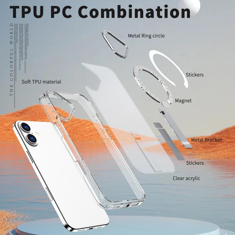 Star Shine Series TPU + PC MagSafe Phone Case with Fold Holder