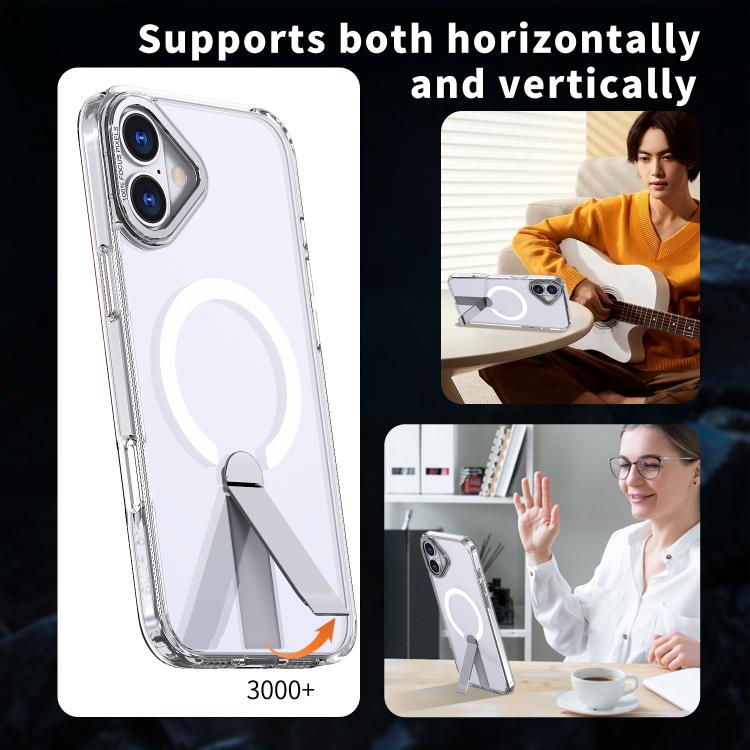 Star Shine Series TPU + PC MagSafe Phone Case with Fold Holder
