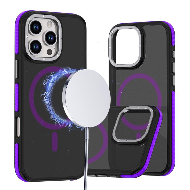 Dual-Color Skin Feel MagSafe Phone Case, For iPhone 16 Pro Max, For iPhone 16 Pro