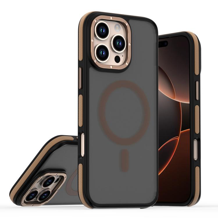 Dual-Color Skin Feel MagSafe Phone Case, For iPhone 16 Pro Max, For iPhone 16 Pro