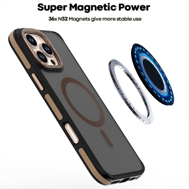 Dual-Color Skin Feel MagSafe Phone Case, For iPhone 16 Pro Max, For iPhone 16 Pro