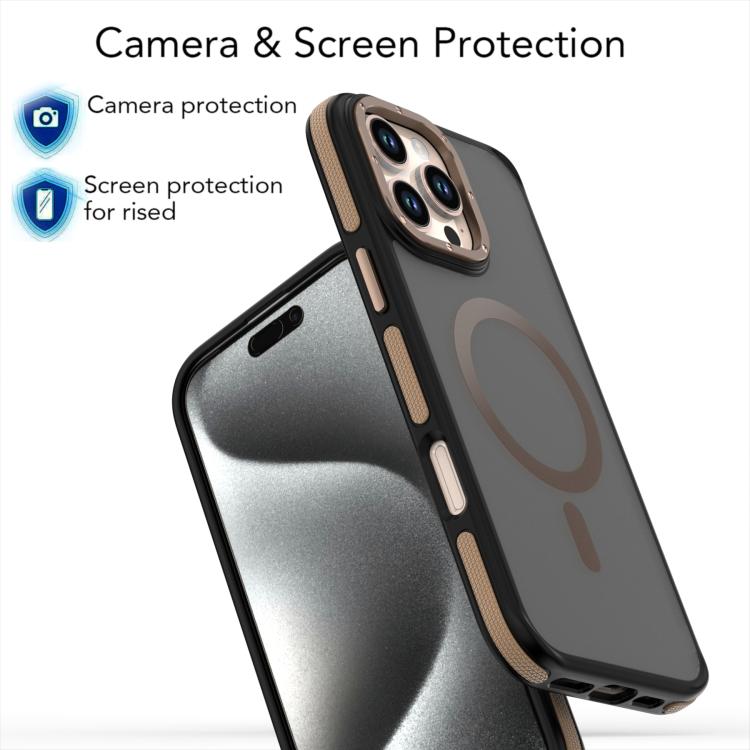 Dual-Color Skin Feel MagSafe Phone Case, For iPhone 16 Pro Max, For iPhone 16 Pro