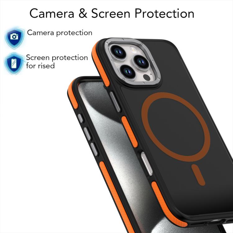 Dual-Color Skin Feel MagSafe Phone Case, For iPhone 16 Pro Max, For iPhone 16 Pro