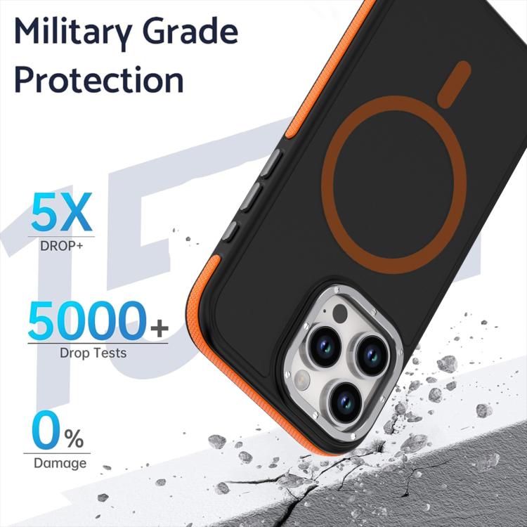 Dual-Color Skin Feel MagSafe Phone Case, For iPhone 16 Pro Max, For iPhone 16 Pro