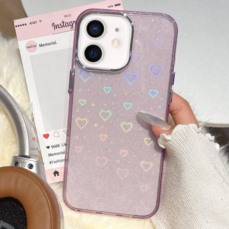 3D Heart IMD Hybrid TPU Phone Case, For iPhone 13 Pro, For iPhone 12 / 12 Pro, For iPhone 12 Pro Max, For iPhone 11 Pro Max