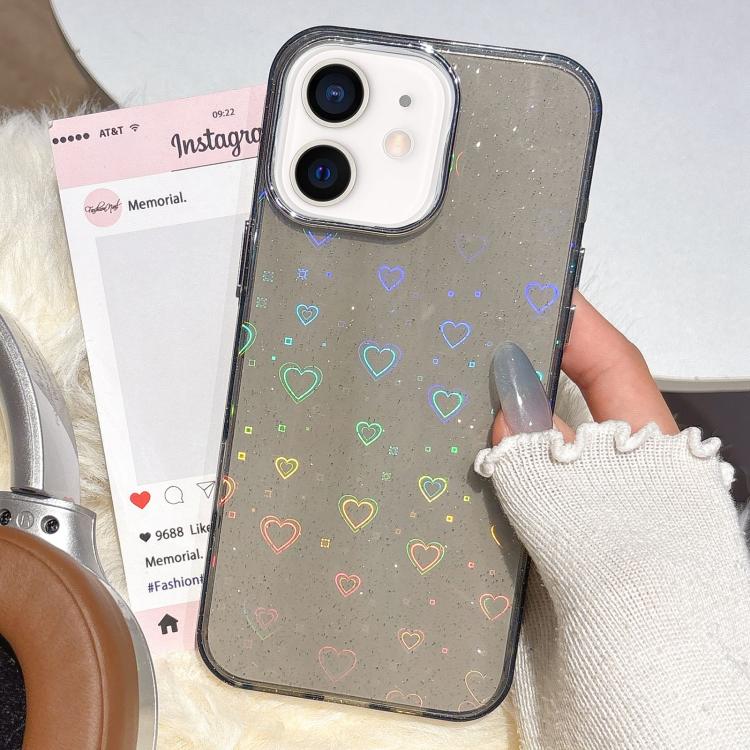 3D Heart IMD Hybrid TPU Phone Case, For iPhone 13 Pro, For iPhone 12 / 12 Pro, For iPhone 12 Pro Max, For iPhone 11 Pro Max