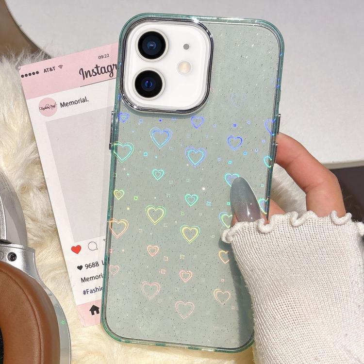 3D Heart IMD Hybrid TPU Phone Case, For iPhone 13 Pro, For iPhone 12 / 12 Pro, For iPhone 12 Pro Max, For iPhone 11 Pro Max