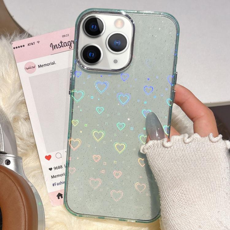 3D Heart IMD Hybrid TPU Phone Case, For iPhone 13 Pro, For iPhone 12 / 12 Pro, For iPhone 12 Pro Max, For iPhone 11 Pro Max