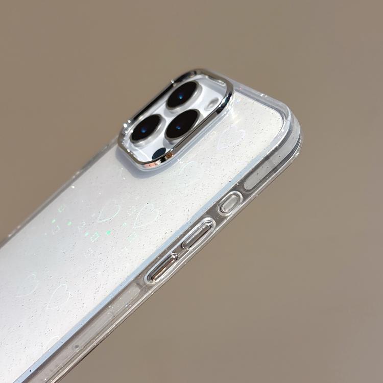 3D Heart IMD Hybrid TPU Phone Case, For iPhone 15 Pro Max, For iPhone 15 Pro, For iPhone 15 Plus / 14 Plus, For iPhone 15