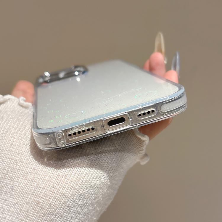 3D Heart IMD Hybrid TPU Phone Case, For iPhone 15 Pro Max, For iPhone 15 Pro, For iPhone 15 Plus / 14 Plus, For iPhone 15