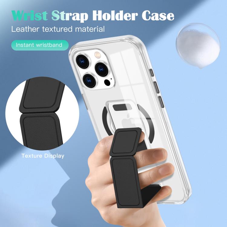 Clear Wristband Holder MagSafe Phone Case, For iPhone 15 Pro Max, For iPhone 15 Pro, For iPhone 15 Plus / 14 Plus, For iPhone 15