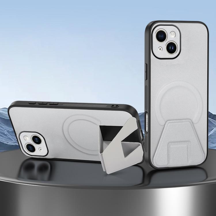 Sheepskin Texture MagSafe Magnetic Invisible Holder Integrated Phone Case, For iPhone 13 Pro, For iPhone 13, For iPhone 12, For iPhone 12 Pro Max, For iPhone 12 Pro