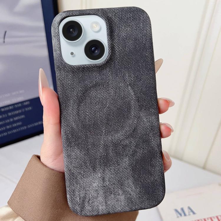Denim MagSafe Magnetic PC + PU Phone Case, For iPhone 16 Plus, For iPhone 16, For iPhone 15 Pro Max, For iPhone 15 Pro, For iPhone 15 Plus, For iPhone 15