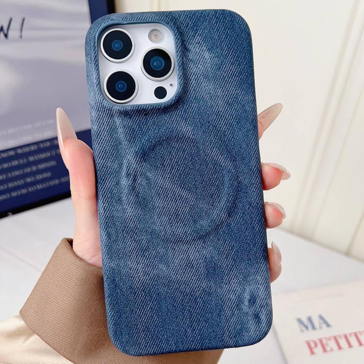Denim MagSafe Magnetic PC + PU Phone Case, For iPhone 16 Plus, For iPhone 16, For iPhone 15 Pro Max, For iPhone 15 Pro, For iPhone 15 Plus, For iPhone 15