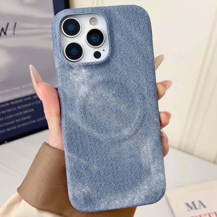 Denim MagSafe Magnetic PC + PU Phone Case, For iPhone 16 Plus, For iPhone 16, For iPhone 15 Pro Max, For iPhone 15 Pro, For iPhone 15 Plus, For iPhone 15