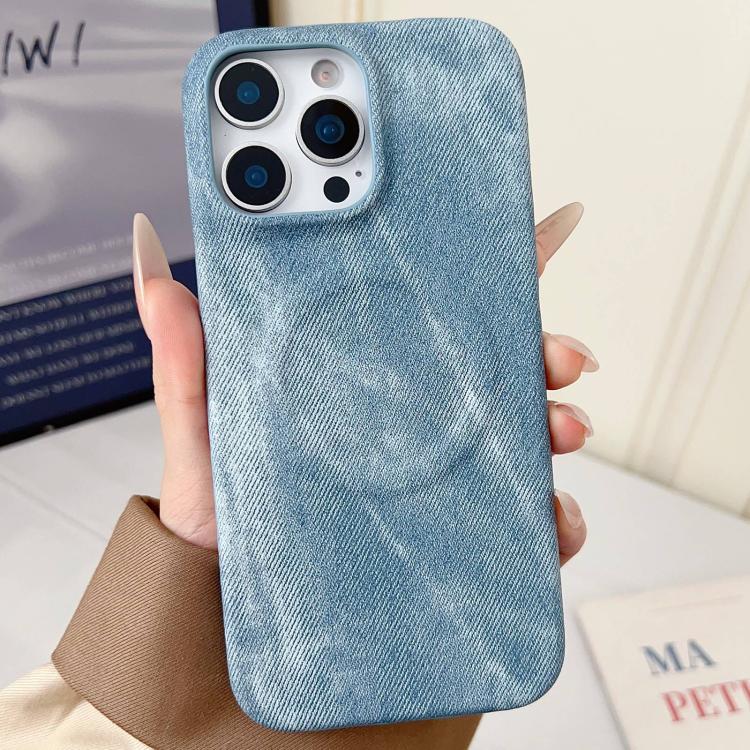 Denim MagSafe Magnetic PC + PU Phone Case, For iPhone 16 Plus, For iPhone 16, For iPhone 15 Pro Max, For iPhone 15 Pro, For iPhone 15 Plus, For iPhone 15