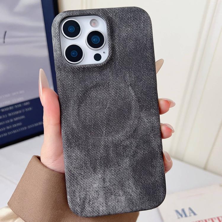 Denim MagSafe Magnetic PC + PU Phone Case, For iPhone 16 Plus, For iPhone 16, For iPhone 15 Pro Max, For iPhone 15 Pro, For iPhone 15 Plus, For iPhone 15