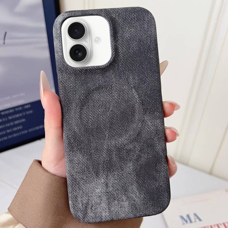 Denim MagSafe Magnetic PC + PU Phone Case, For iPhone 16 Plus, For iPhone 16, For iPhone 15 Pro Max, For iPhone 15 Pro, For iPhone 15 Plus, For iPhone 15