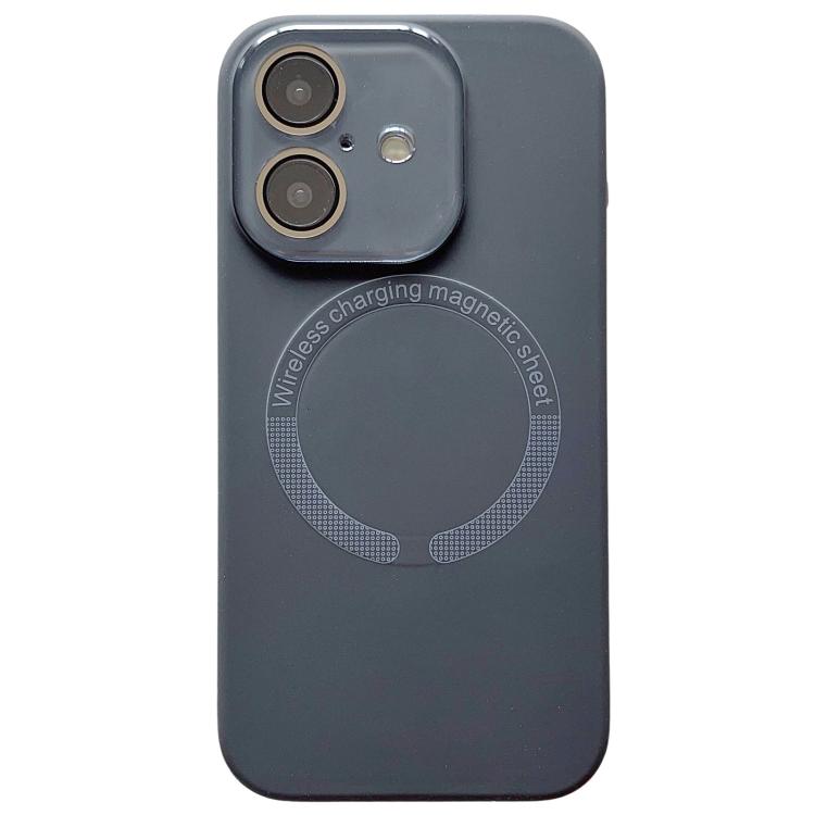 Small Window Acrylic Glass Lens MagSafe Silicone Phone Case, For iPhone 16 Plus, For iPhone 16