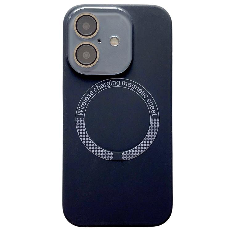 Small Window Acrylic Glass Lens MagSafe Silicone Phone Case, For iPhone 16 Plus, For iPhone 16