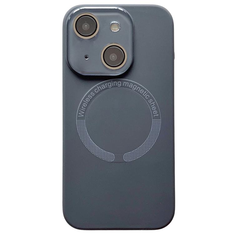 Small Window Acrylic Glass Lens MagSafe Silicone Phone Case, For iPhone 15 Plus, For iPhone 15