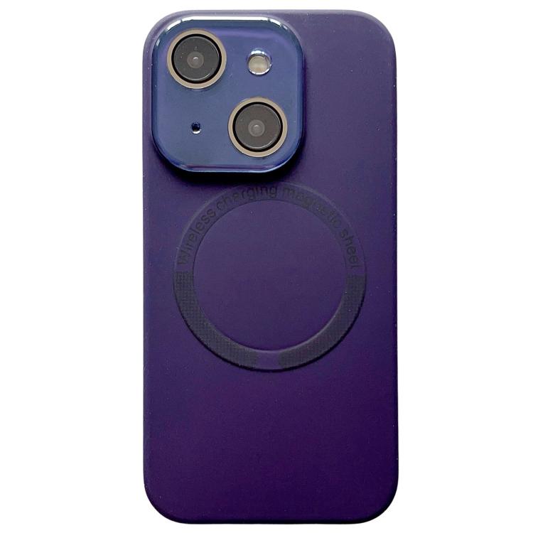 Small Window Acrylic Glass Lens MagSafe Silicone Phone Case, For iPhone 15 Plus, For iPhone 15
