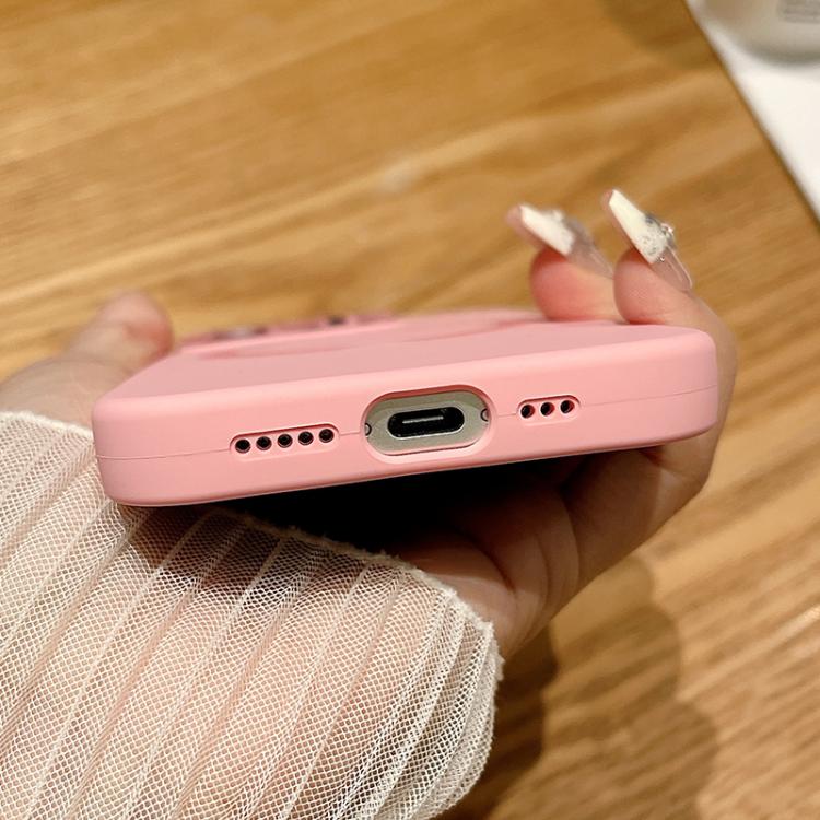 Small Window Acrylic Glass Lens MagSafe Silicone Phone Case, For iPhone 15 Plus, For iPhone 15