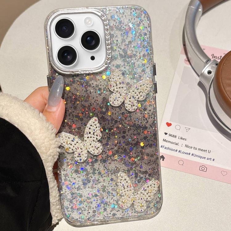 Butterflies Starry Sky Gradient IMD Phone Case, For iPhone 11 Pro