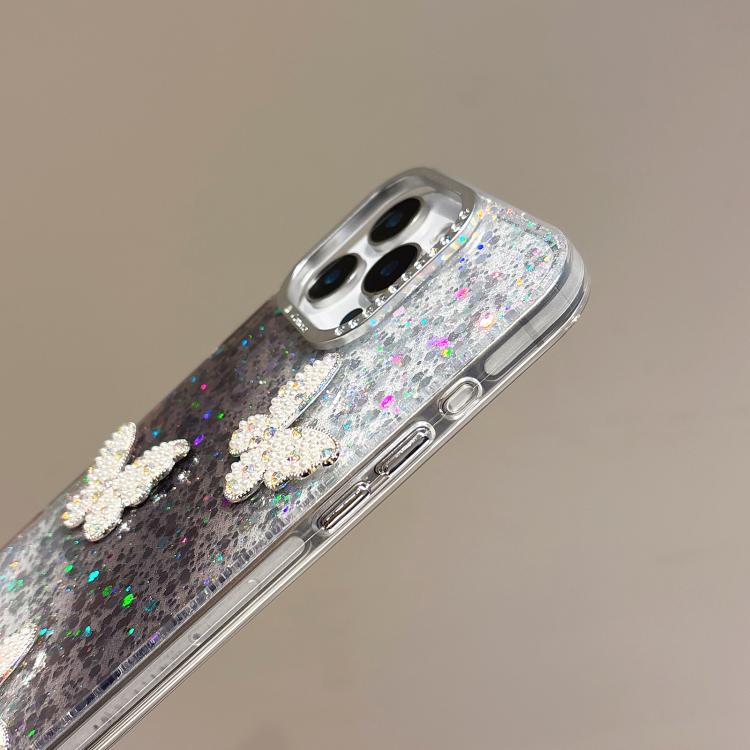 Butterflies Starry Sky Gradient IMD Phone Case, For iPhone 15 Pro Max, For iPhone 15 Pro, For iPhone 15 Plus, For iPhone 15