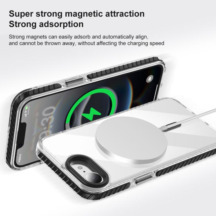 Airbag TPU + TPE+ PC Clear MagSafe Phone Case, For iPhone 16e