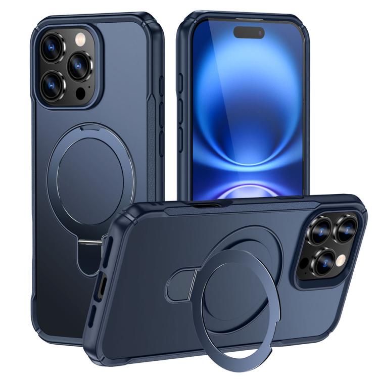 Skin Feel Magnetic Holder MagSafe Phone Case, For iPhone 16e, For iPhone 16 Pro Max, For iPhone 16 Pro, For iPhone 16 Plus