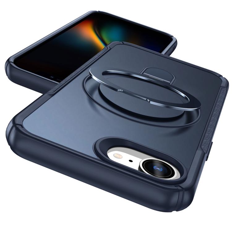 Skin Feel Magnetic Holder MagSafe Phone Case, For iPhone 16e, For iPhone 16 Pro Max, For iPhone 16 Pro, For iPhone 16 Plus