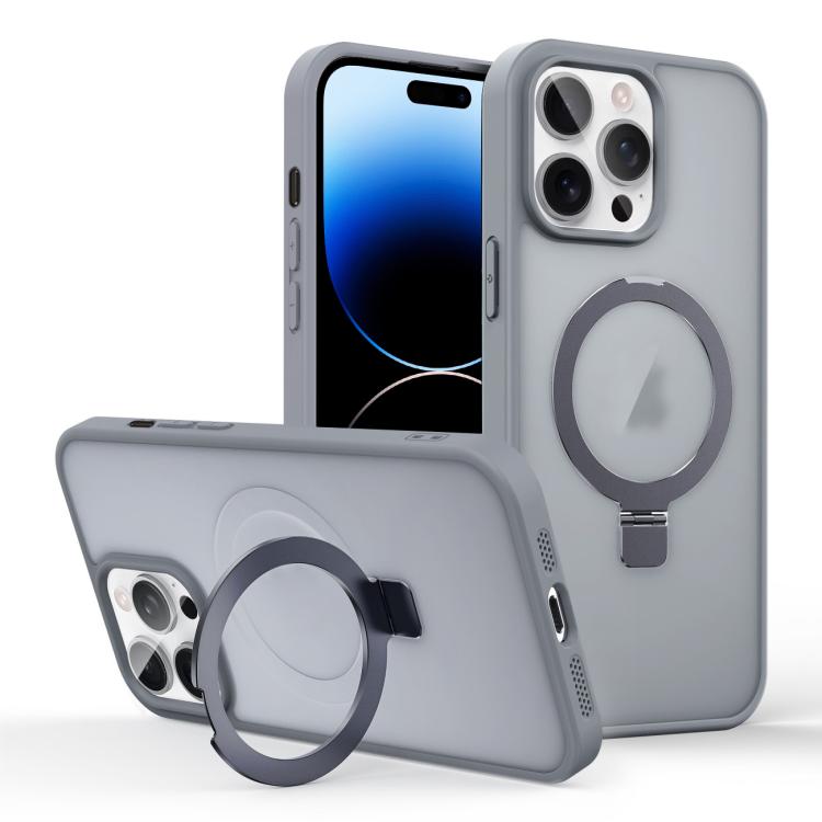 Skin-feel Ring MagSafe Holder Phone Case, For iPhone 14 Plus, For iPhone 14, For iPhone 14 Pro, For iPhone 14 Pro Max