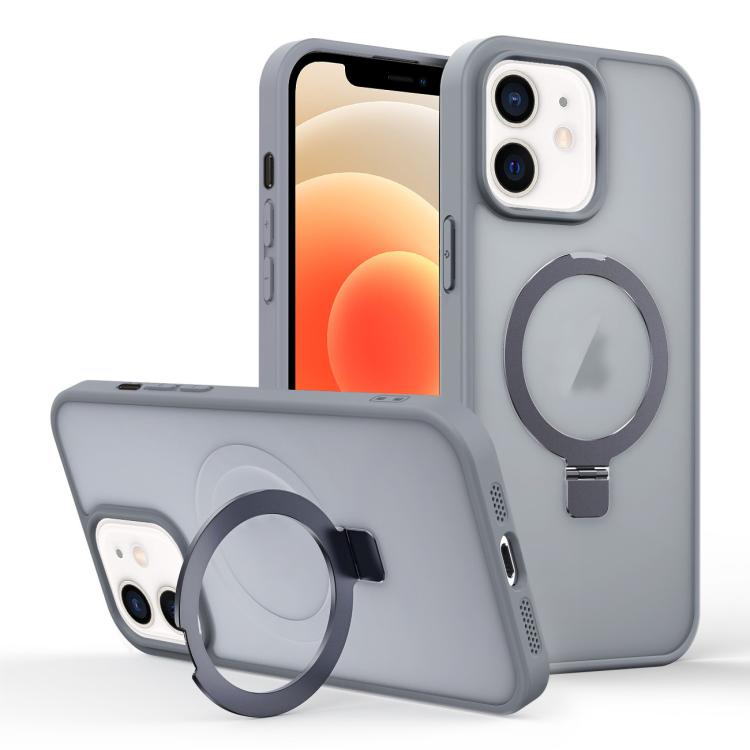 Skin-feel Ring MagSafe Holder Phone Case, For iPhone 13 Pro Max, For iPhone 13 Pro, For iPhone 13, For iPhone 12