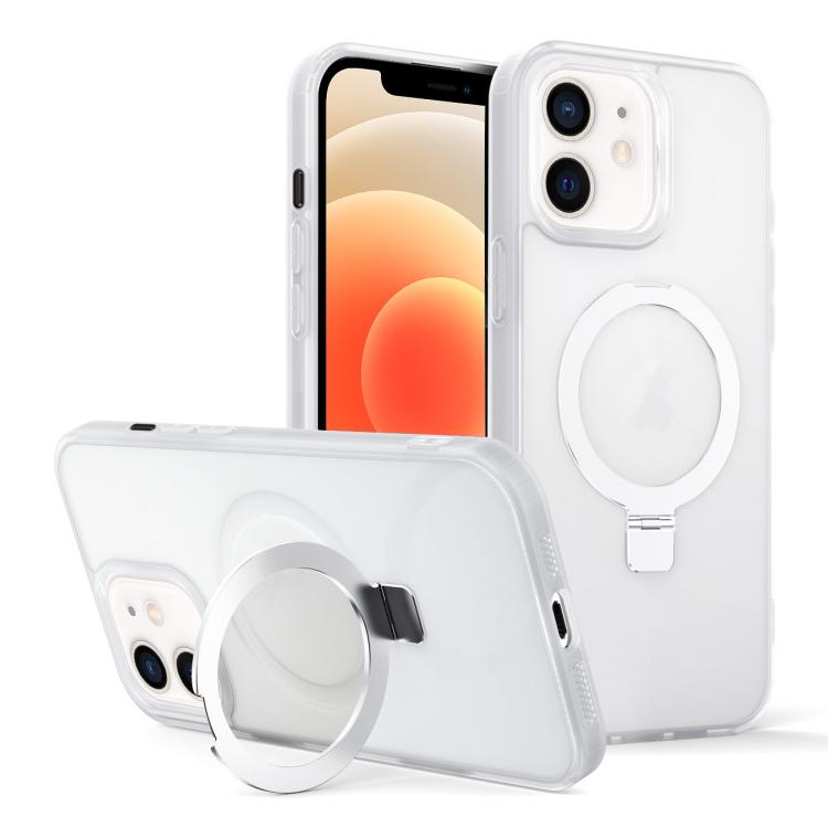 Skin-feel Ring MagSafe Holder Phone Case, For iPhone 13 Pro Max, For iPhone 13 Pro, For iPhone 13, For iPhone 12