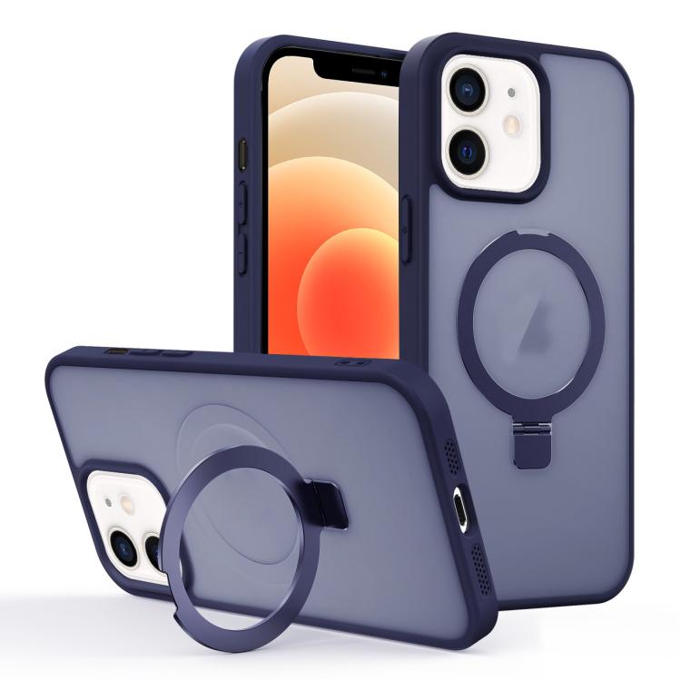 Skin-feel Ring MagSafe Holder Phone Case, For iPhone 13 Pro Max, For iPhone 13 Pro, For iPhone 13, For iPhone 12