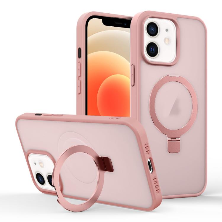 Skin-feel Ring MagSafe Holder Phone Case, For iPhone 13 Pro Max, For iPhone 13 Pro, For iPhone 13, For iPhone 12