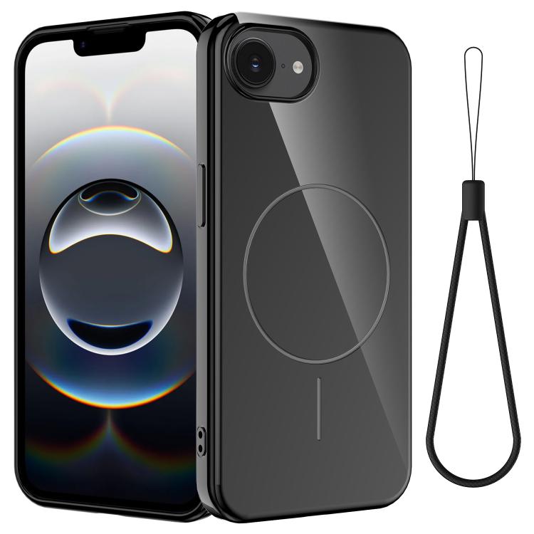 Glossy TPU Shockproof MagSafe Phone Case with Lanyard, For iPhone 16e, For iPhone 16 Pro Max, For iPhone 16 Pro, For iPhone 16 Plus