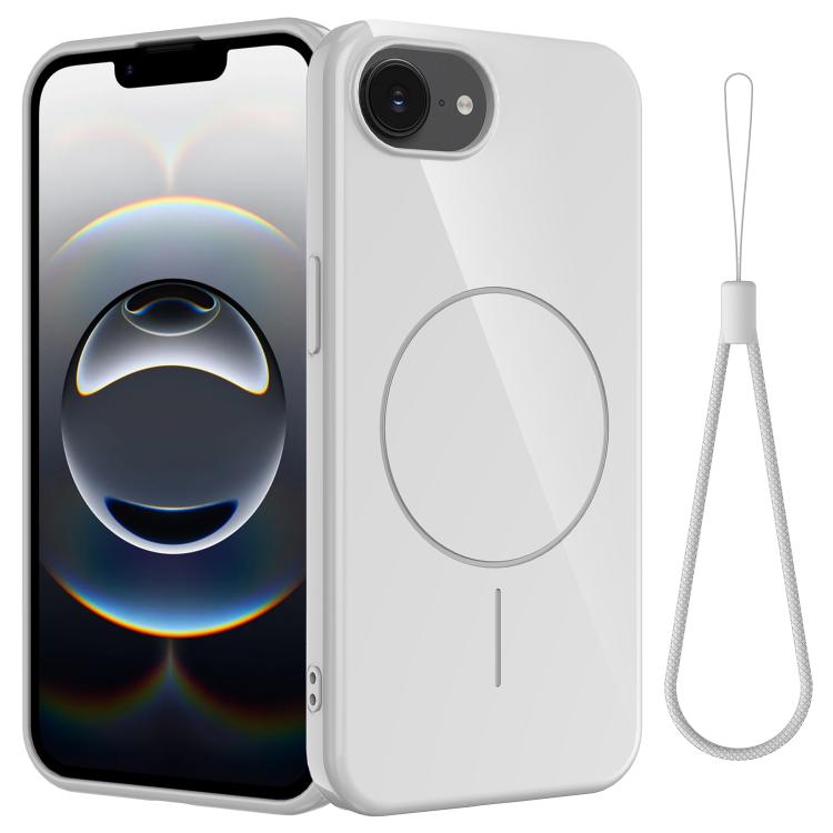 Glossy TPU Shockproof MagSafe Phone Case with Lanyard, For iPhone 16e, For iPhone 16 Pro Max, For iPhone 16 Pro, For iPhone 16 Plus