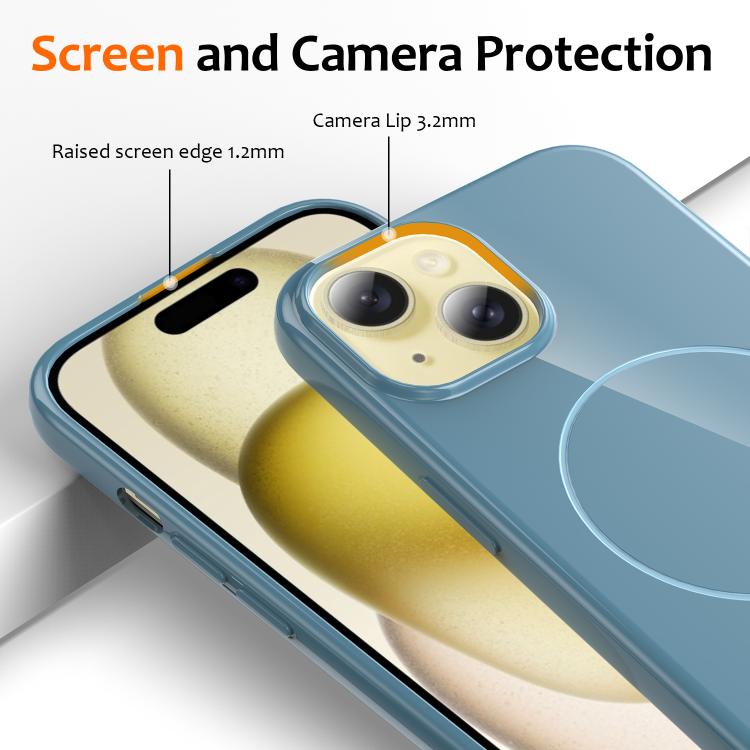 Glossy TPU Shockproof MagSafe Phone Case with Lanyard, For iPhone 15, For iPhone 14 Plus, For iPhone 14, For iPhone 14 Pro