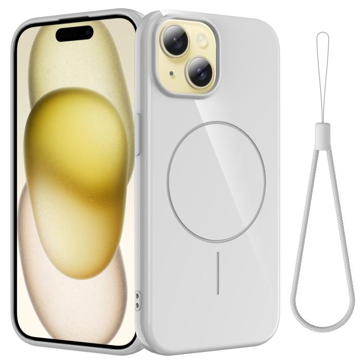 Glossy TPU Shockproof MagSafe Phone Case with Lanyard, For iPhone 15, For iPhone 14 Plus, For iPhone 14, For iPhone 14 Pro