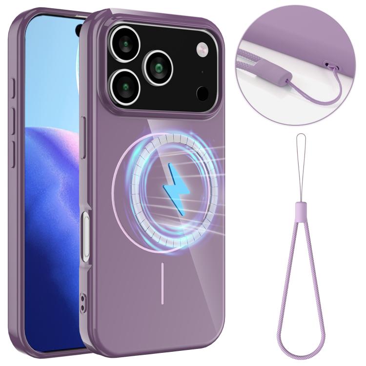 Glossy TPU Shockproof MagSafe Phone Case with Lanyard, For iPhone 17 Pro Max, For iPhone 17 Pro, For iPhone 17, For iPhone 17 Air