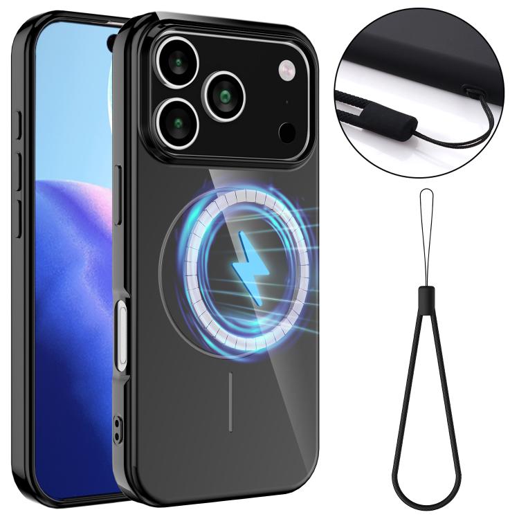 Glossy TPU Shockproof MagSafe Phone Case with Lanyard, For iPhone 17 Pro Max, For iPhone 17 Pro, For iPhone 17, For iPhone 17 Air