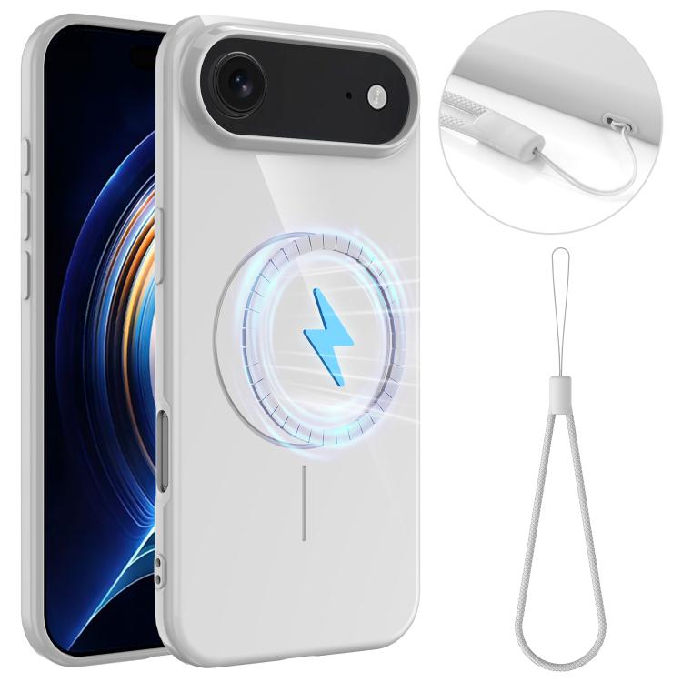 Glossy TPU Shockproof MagSafe Phone Case with Lanyard, For iPhone 17 Pro Max, For iPhone 17 Pro, For iPhone 17, For iPhone 17 Air