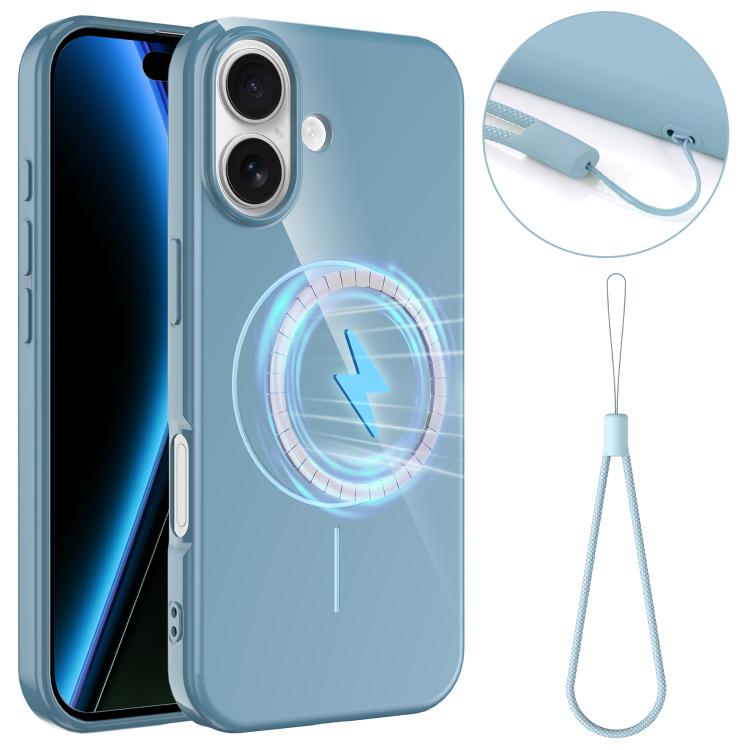 Glossy TPU Shockproof MagSafe Phone Case with Lanyard, For iPhone 17 Pro Max, For iPhone 17 Pro, For iPhone 17, For iPhone 17 Air