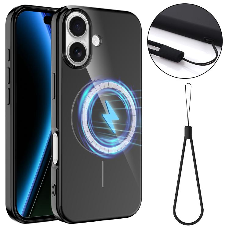 Glossy TPU Shockproof MagSafe Phone Case with Lanyard, For iPhone 17 Pro Max, For iPhone 17 Pro, For iPhone 17, For iPhone 17 Air