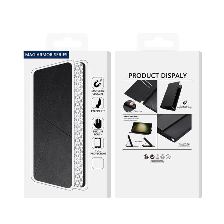 Magnetic Armor Series RFID Card Slots Leather Phone Case, For iPhone 16e